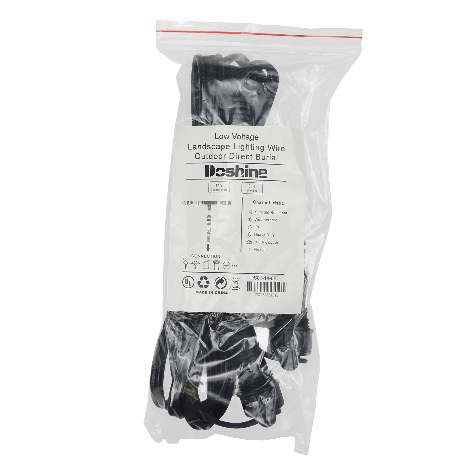 Lumina Lighting Easy Connecting Wire( ECW)  14/2  8FT direct burial wire