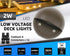 Lumina Lighting® 2W Low Voltage LED Deck Lights | 12V AC/DC | Replaceable LED Bulb Included | (Bronze, 12-Pack)