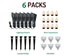 Lumina Lighting® 4W Low Voltage LED Spotlight | 12V Replaceable LED Bulb Included  (Black, 6-Pack)