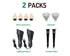 Lumina Lighting® 5W Low Voltage LED Spotlight | 12V Replaceable LED Bulb Included (Black, 2-Pack)
