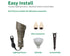 Lumina Lighting® 5W Low Voltage LED Spotlight | 12V Replaceable LED Bulb Included (Bronze, 2-Pack)