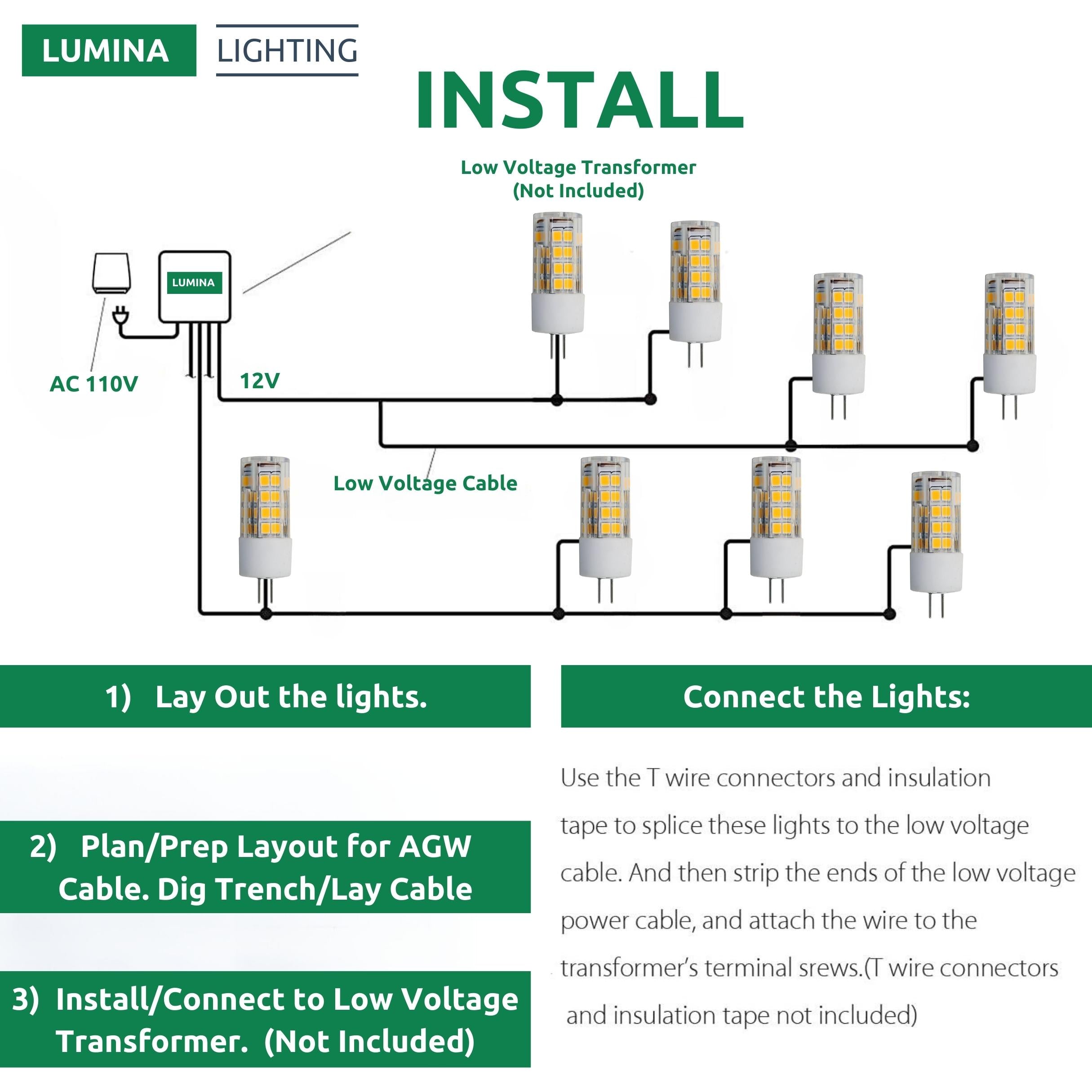 Lumina Lighting® 4W G4 LED Bulb | AC/DC 12V 3000K Warm White, 380 Lumens (6-Pack)