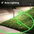 Lumina Lighting® 4W Landscape Path Lights | Low Voltage Landscape Lighting | Low Voltage Outdoor Pathway Lights 12V 3000K - Replaceable G4 LED Bulb (Black, 2-Pack)