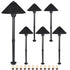 Lumina Lighting® 3W Low Voltage LED Pathway Lights 12V Replaceable LED Bulb Included (Black, 6-Pack)