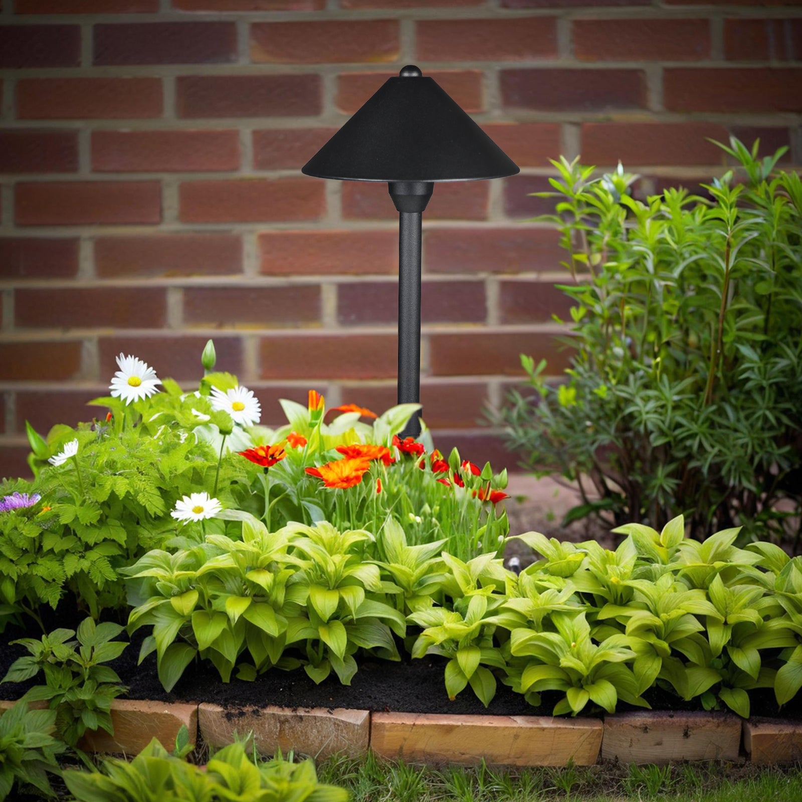 Lumina Lighting® 3W Low Voltage LED Pathway Lights 12V Replaceable LED Bulb Included (Black, 6-Pack)