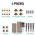 Lumina Lighting® 3W Low Voltage LED Pathway Lights 12V Replaceable LED Bulb Included (Bronze, 4-Pack)