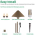 Lumina Lighting® 3W Low Voltage LED Pathway Lights 12V Replaceable LED Bulb Included (Bronze, 4-Pack)