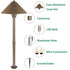 Lumina Lighting® 3W Low Voltage LED Pathway Lights 12V Replaceable LED Bulb Included (Bronze, 4-Pack)
