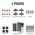Lumina Lighting® 3W Low Voltage LED Pathway Lights 12V Replaceable LED Bulb Included PAL0106-BKLED4  (Black, 4-Pack)