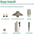 Lumina Lighting® 3W Low Voltage LED Pathway Lights 12V Replaceable LED Bulb Included PAL0106-BZLED4 (Bronze, 4-Pack)