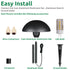 Lumina Lighting® 3W Low Voltage LED Pathway Lights 12V Replaceable LED Bulb Included PAL0106-BKLED6 (Black, 6-Pack)