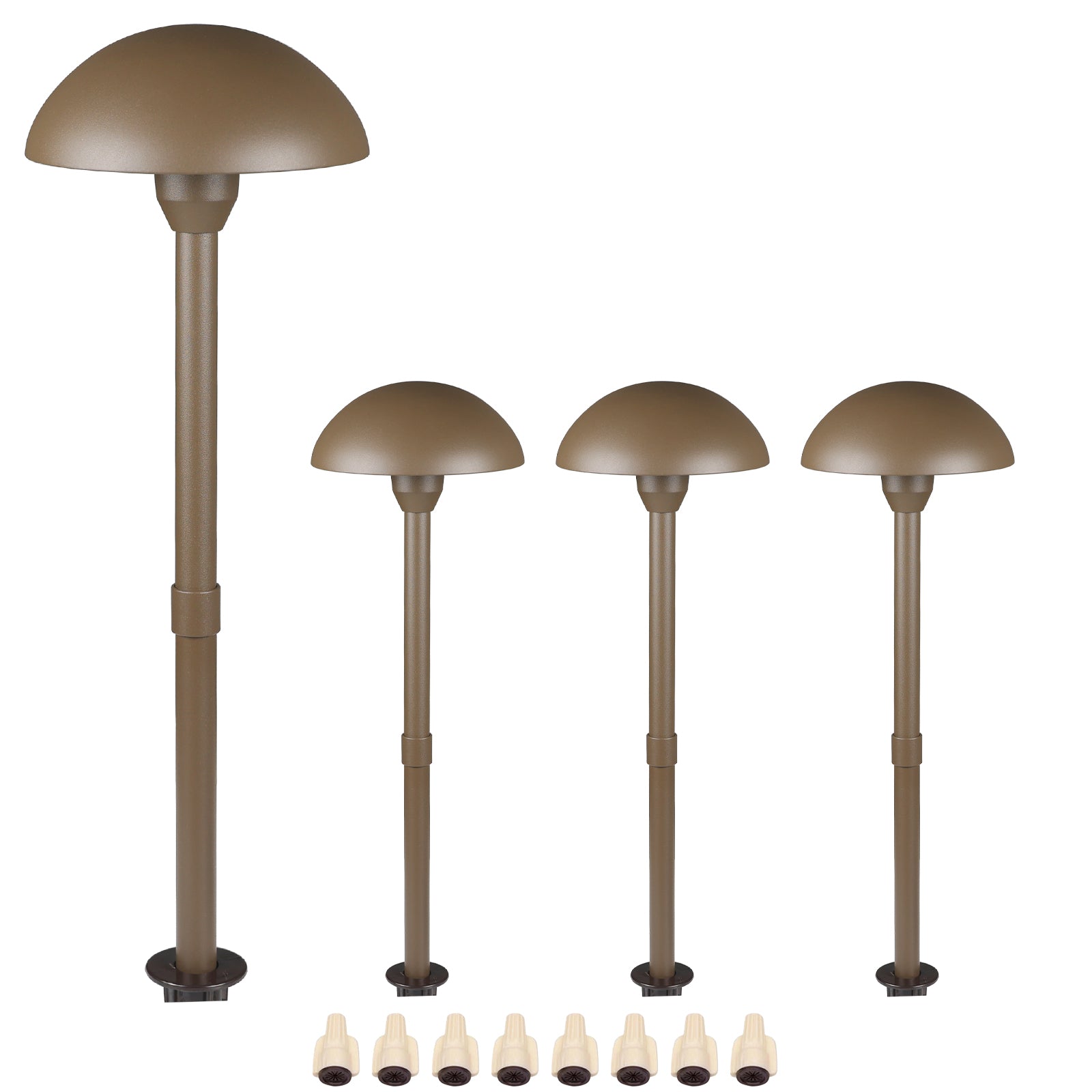 Lumina Lighting® 3W Low Voltage LED Pathway Lights 12V Replaceable LED Bulb Included PAL0107-BZLED4 (Bronze, 4-Pack)