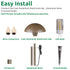 Lumina Lighting® 3W Low Voltage LED Pathway Lights 12V Replaceable LED Bulb Included PAL0106-BZLED6 (Bronze, 6-Pack)