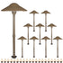 Lumina Lighting® 3W Low Voltage LED Pathway Lights 12V Replaceable LED Bulb Included PAL0108-BZLED10 (Bronze, 10-Pack)