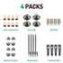 Lumina Lighting® 3W Cast Brass Low Voltage LED Pathway Lights 12V Replaceable LED Bulb Included (Antique Brass, 4-Pack)