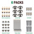 Lumina Lighting® 3W Cast Brass Low Voltage LED Pathway Lights 12V Replaceable LED Bulb Included (Antique Brass, 6-Pack)
