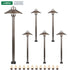 Lumina Lighting® 3W Cast Brass Low Voltage LED Pathway Lights 12V Replaceable LED Bulb Included (Antique Brass, 6-Pack)