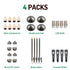 Lumina Lighting® 3W Cast Brass Low Voltage LED Pathway Lights 12V Replaceable LED Bulb Included (Antique Brass, 4-Pack)