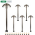 Lumina Lighting® 3W Cast Brass Low Voltage LED Pathway Lights 12V Replaceable LED Bulb Included (Antique Brass, 6-Pack)