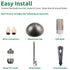 Lumina Lighting® 3W Cast Brass Low Voltage LED Pathway Lights 12V Replaceable LED Bulb Included (Antique Brass, 4-Pack)