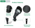 Lumina Lighting® 5W Low Voltage LED Spotlight | 12V Replaceable LED Bulb Included (Black, 6-Pack)