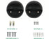 Lumina Lighting® 2W Low Voltage LED Deck Lights | 12V AC/DC | Replaceable LED Bulb Included | (Black, 2-Pack)