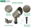 Lumina Lighting® 4W Low Voltage LED Spotlight | 12V ReplaceableLED Bulb Included  (Bronze, 2-Pack)