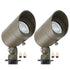 Lumina Lighting® 5W Landscape Spotlights | Low Voltage Landscape Lighting Lights - 12V 3000K | Replaceable MR16 LED Bulb (Bronze, 2-Pack)