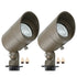Lumina Lighting® 4W Landscape Spotlights | Low Voltage Landscape Lighting Lights - 12V 3000K | Replaceable MR16 LED Bulb (Bronze, 2-Pack)