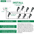 Lumina Lighting® 4W Low Voltage LED Spotlight | 12V Replaceable LED Bulb Included  (Black, 6-Pack)