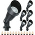 Lumina Lighting® 4W Low Voltage LED Spotlight | 12V Replaceable LED Bulb Included  (Black, 6-Pack)