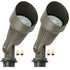 Lumina Lighting® 5W Low Voltage LED Spotlight | 12V Replaceable LED Bulb Included (Bronze, 2-Pack)