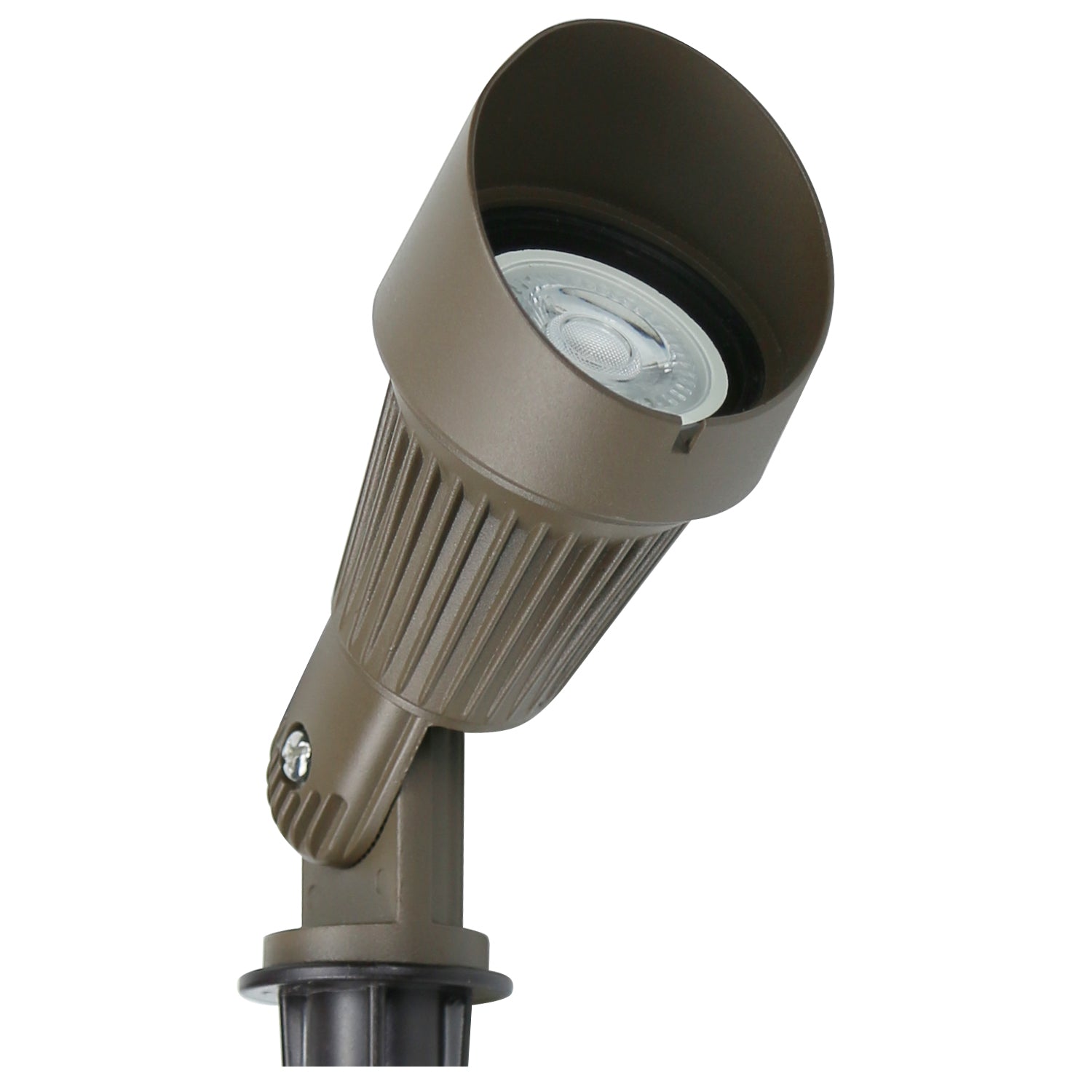 Lumina Lighting® 5W Landscape Spotlights | Low Voltage Landscape Lighting Lights - 12V 3000K | Replaceable MR16 LED Bulb (Bronze, 2-Pack)