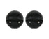 Lumina Lighting® 2W Low Voltage LED Deck Lights | 12V AC/DC | Replaceable LED Bulb Included | (Black, 2-Pack)