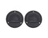 Lumina Lighting® 2W Low Voltage LED Deck Lights | 12V AC/DC | Replaceable LED Bulb Included | (Black, 2-Pack)