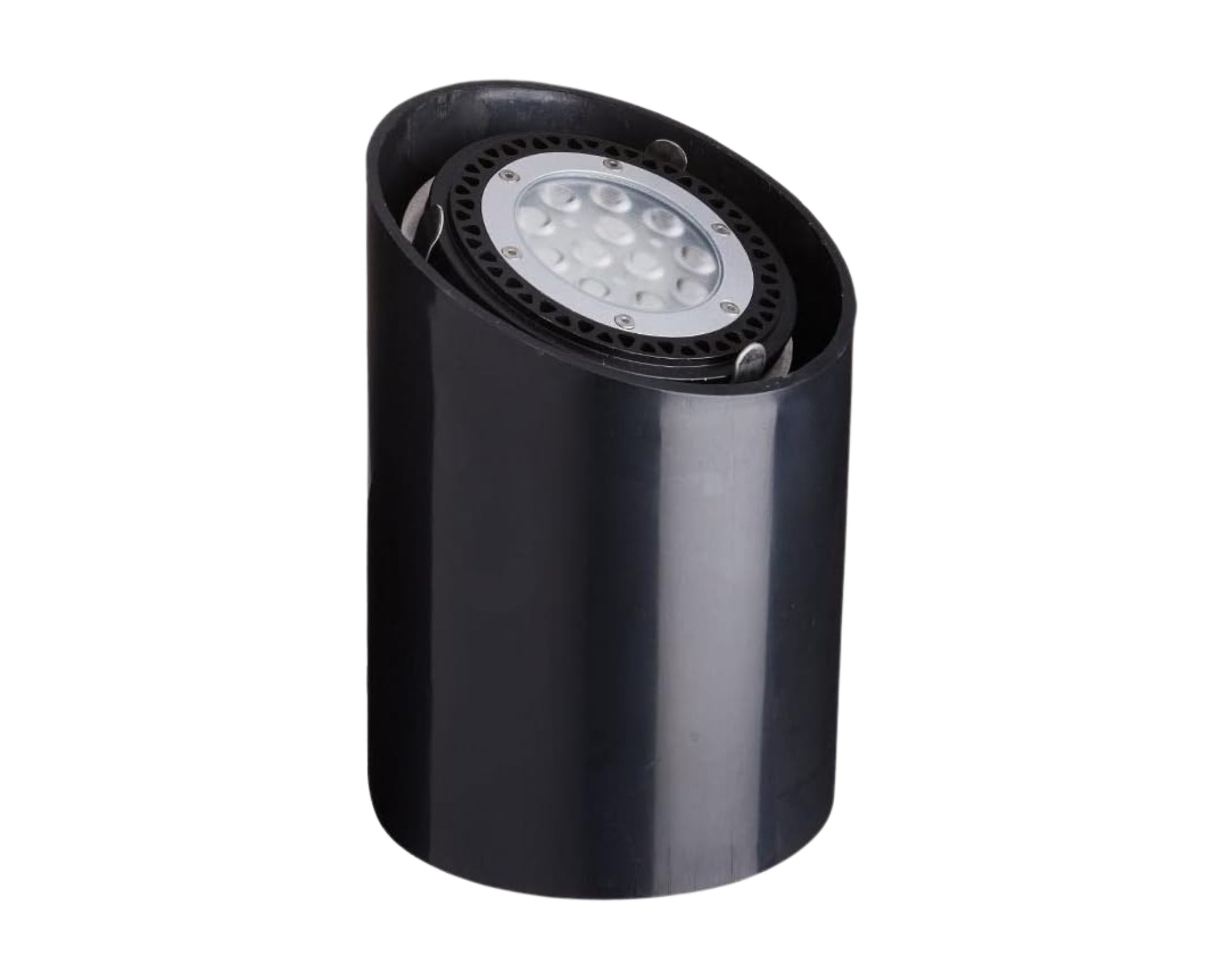 Lumina Lighting® Low Voltage Landscape Well Lights  | Adjustable Outdoor In-Ground Light (Black, 2-Pack)