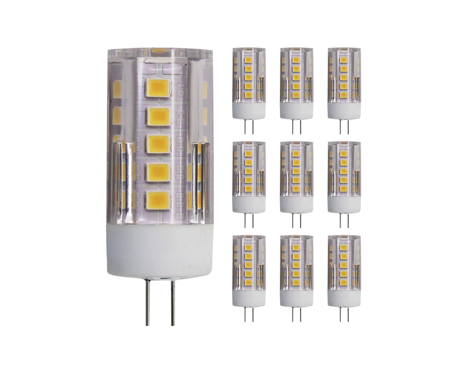 Lumina Lighting® G4 3W LED Bulb | 3W Bi-Pin Landscape LED Light | 12V 3000K Warm White, 270 Lumens | (10-Pack)