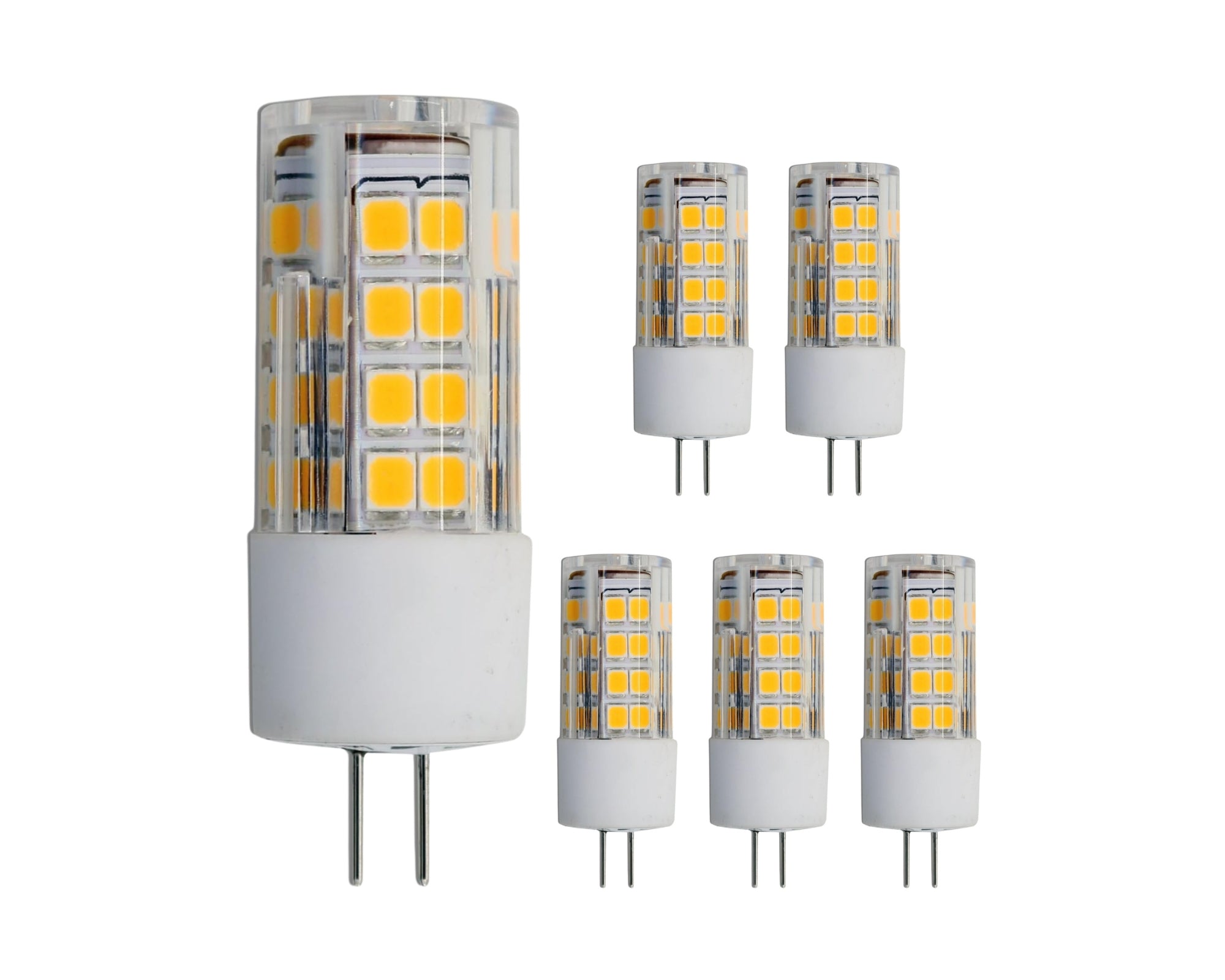 Lumina Lighting® G4 4W LED Bulb | 4W Bi-Pin Landscape LED Light | 12V 3000K Warm White, 380 Lumens | (6-Pack)