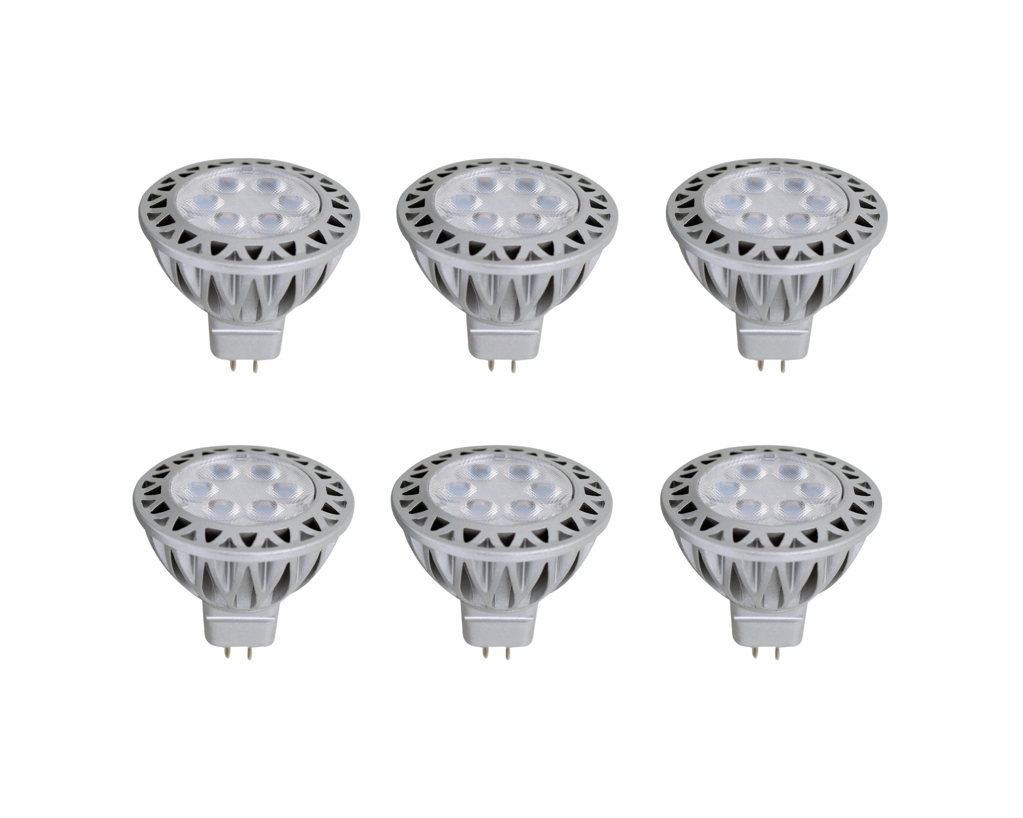 Lumina Lighting® MR16 5W LED Bulb | 5W Bi-Pin Landscape LED Light | 12V 3000K Warm White, 400 Lumens | (6-Pack)