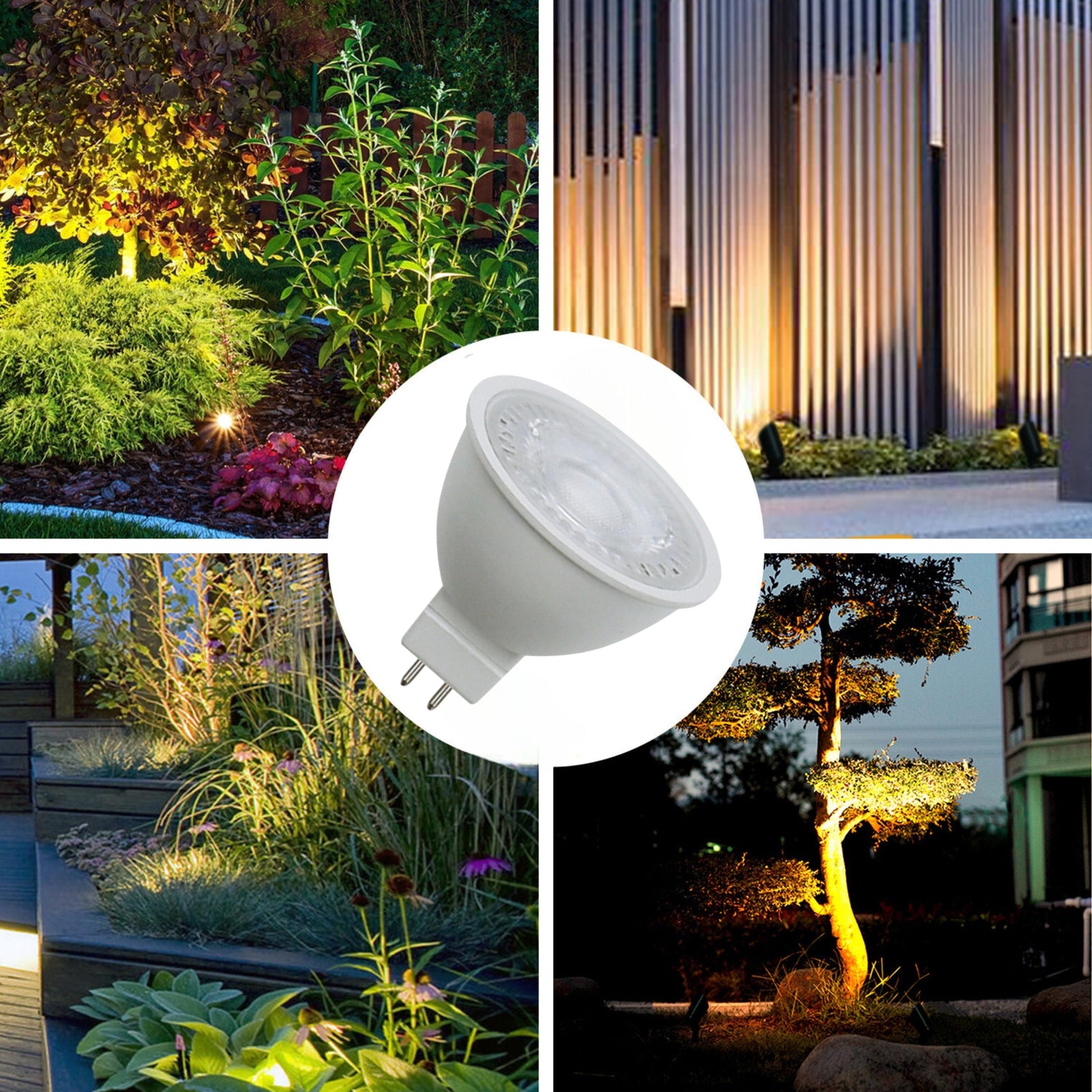 Lumina Lighting® MR16 5W LED Bulb | 5W Bi-Pin Landscape LED Light | 12V 3000K Warm White, 560 Lumens | (10-Pack)