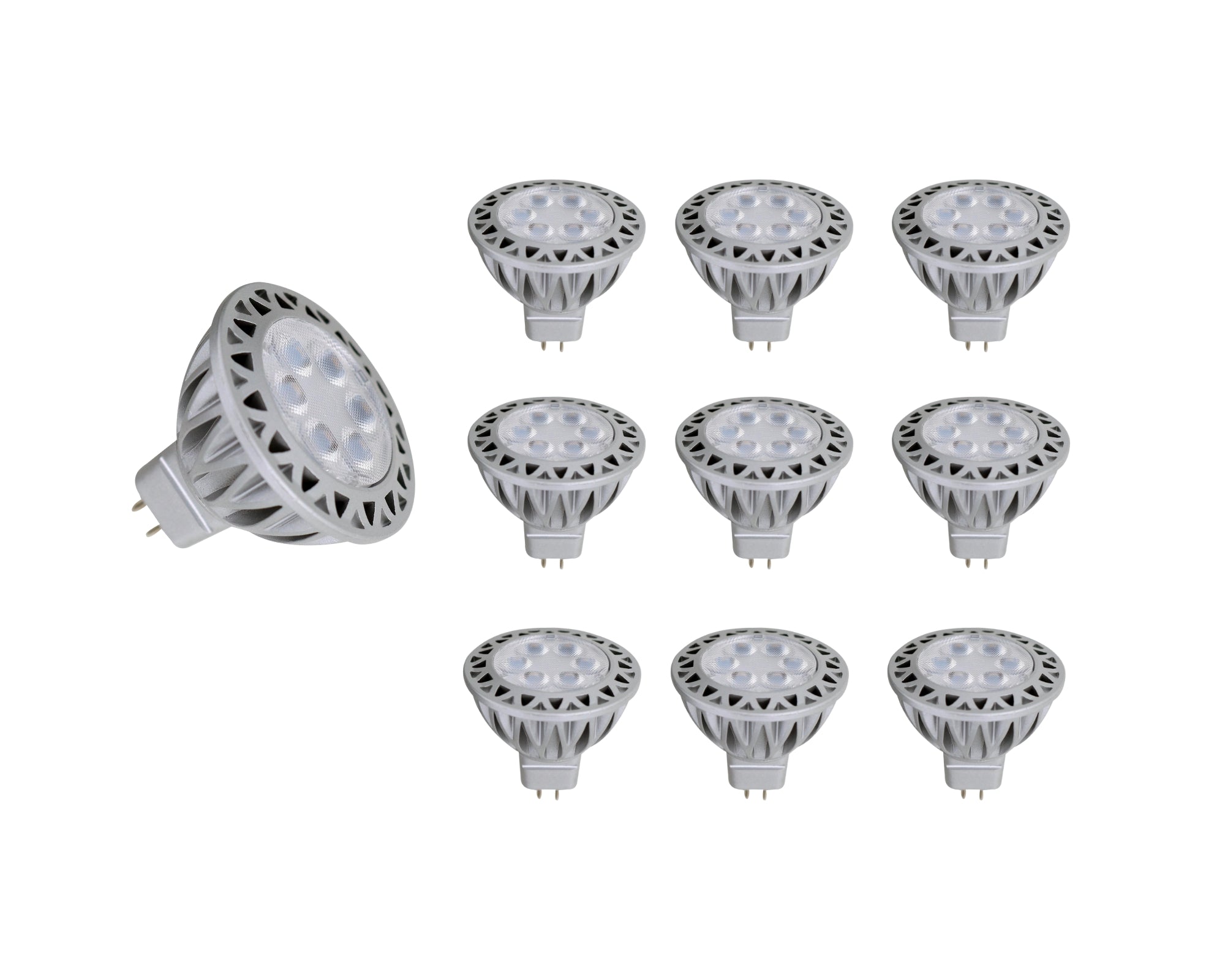 Lumina Lighting® 5W MR16 LED Bulb | AC/DC 12V 3000K Warm White 380 Lumens | (10-Pack)