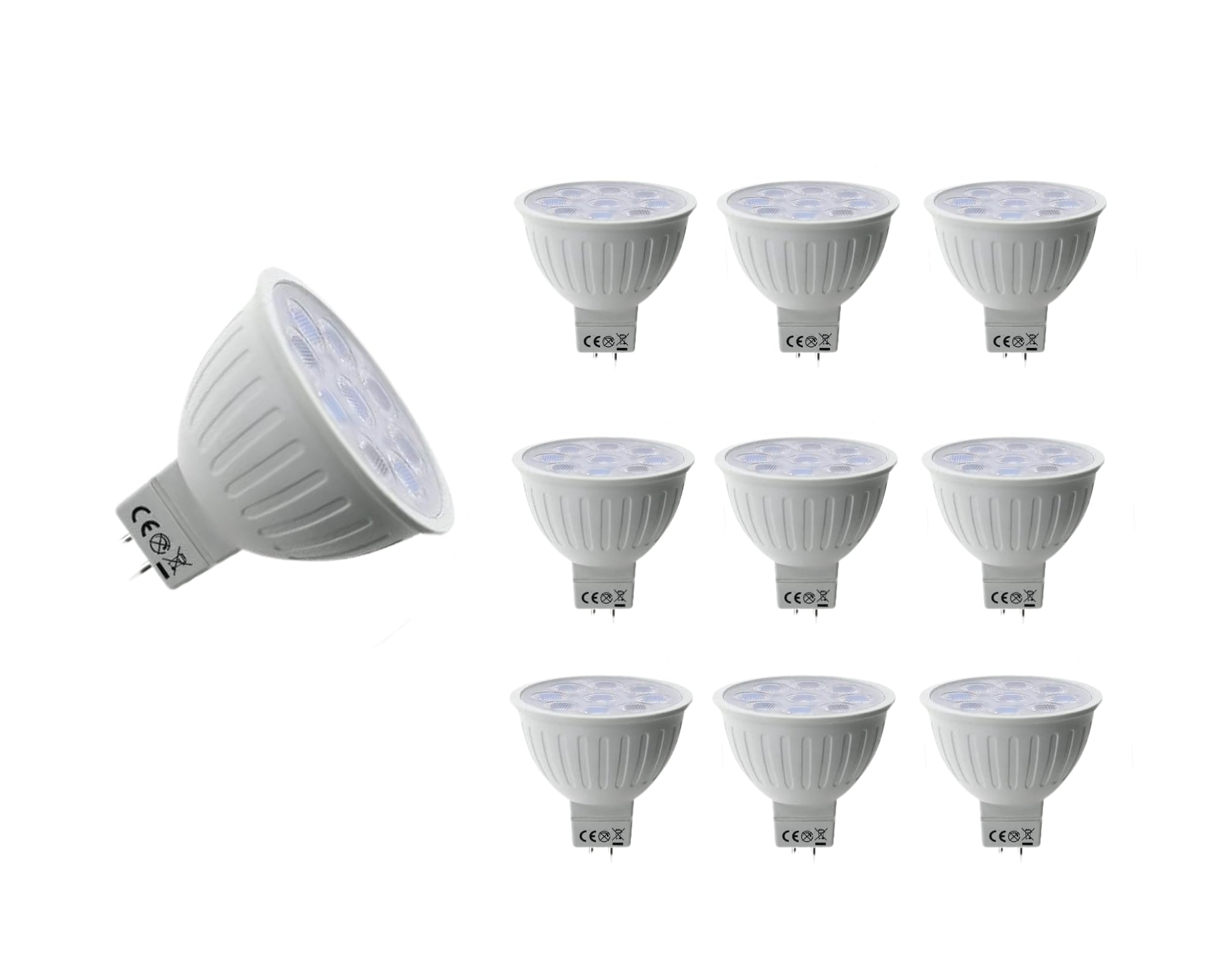 Lumina Lighting® MR16 4W LED Bulb | 4W Bi-Pin Landscape LED Light | 12V 3000K Warm White, 320 Lumens | (10-Pack)