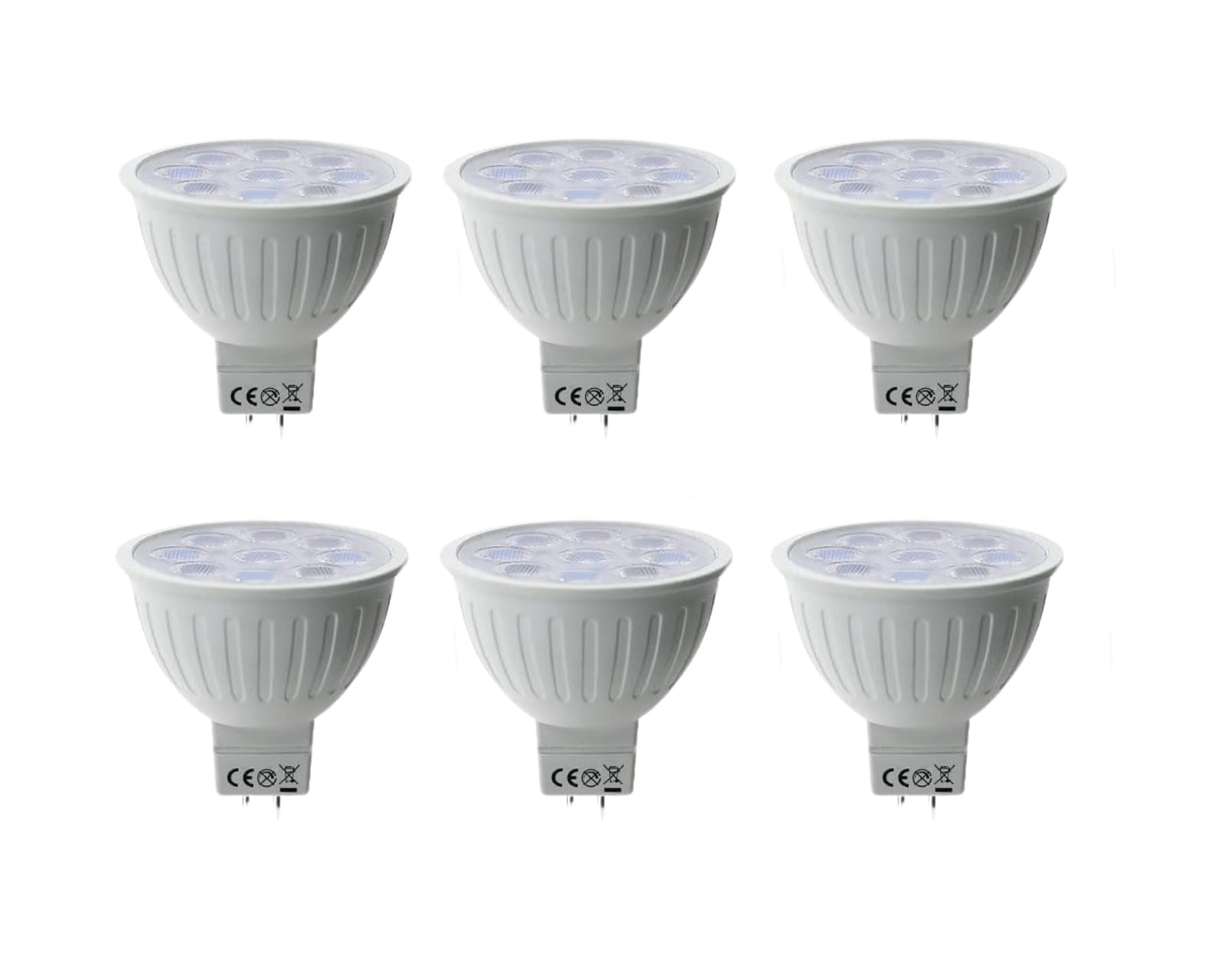 Lumina Lighting® MR16 4W LED Bulb | 4W Bi-Pin Landscape LED Light | 12V 3000K Warm White, 320 Lumens | (6-Pack)