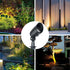 Lumina Lighting® 4W Landscape Spotlights | Low Voltage Landscape Lighting Lights - 12V 3000K | Replaceable MR16 LED Bulb (Black, 2-Pack)
